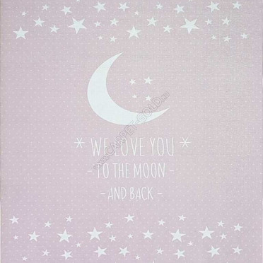 Розовый ковер со звездами в детскую для девочки MKC015 STAN PINK Qum