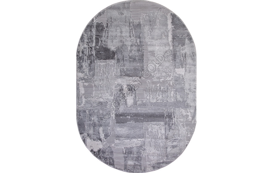 Ковер 03758A - GREY / GREY - Овал ARMINA