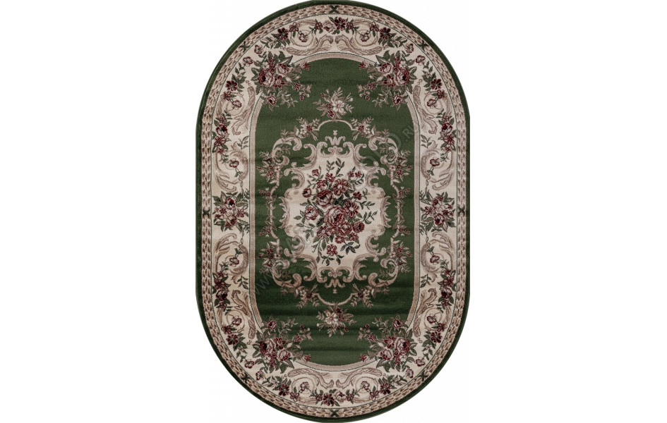 Ковер D057 - GREEN - Овал  COLIZEY
