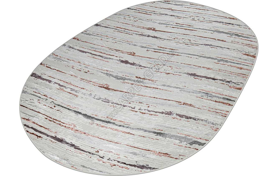 38462A OVAL ROSE FLS / L.GREY Kleopatra