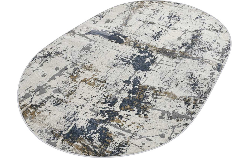 Турецкий ковер Regnum 37379A OVAL BLUE / L.GREY