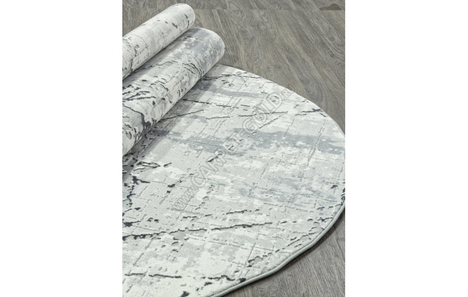 Ковер GL039G - GREY / GREY - Овал - коллекция NENSI