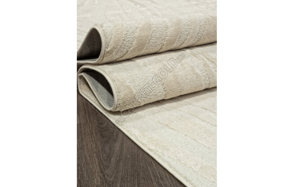 Ковер D336A - KREM COKEN / HEATSET KREM - Прямоугольник - коллекция TURIN