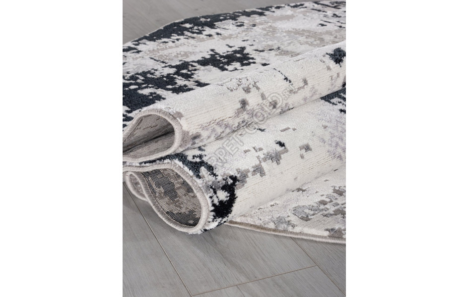 Ковер F282 - DARK GRAY - Овал - коллекция PALERMO