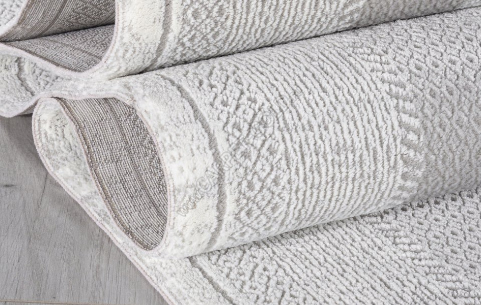Ковер F040AC - GREY / WHITE - Прямоугольник - коллекция SIROCCO